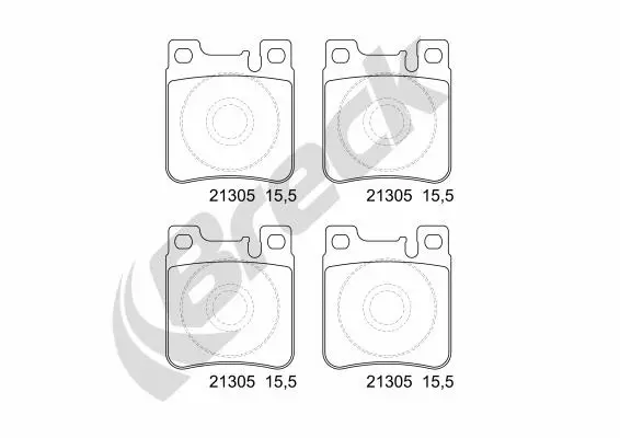 Brake Pad Set, disc brake (21305 00 704 20)