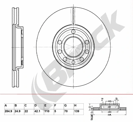 Brake Disc (BR 351 VA100)
