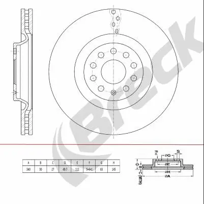 Brake Disc (BR 441 VH100)
