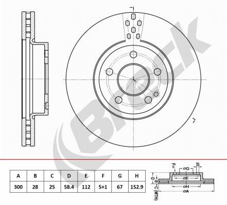 Brake Disc (BR 456 VA100)