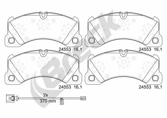 Brake Pad Set, disc brake (24553 00 553 00)
