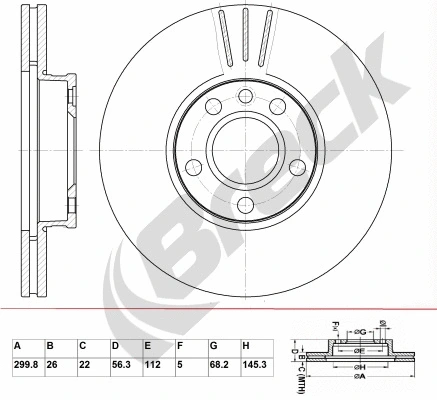Brake Disc (BR 386 VA100)