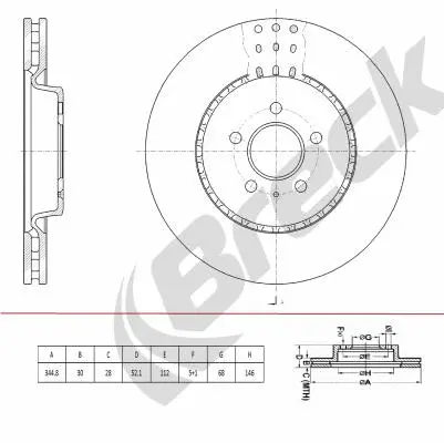 Brake Disc (BR 444 VH100)