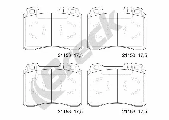 Brake Pad Set, disc brake (21153 10 701 20)