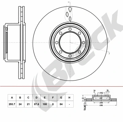 Brake Disc (BR 394 VA1A0)