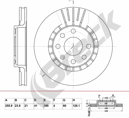Brake Disc (BR 305 VA100)