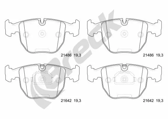 Brake Pad Set, disc brake (21486 00 701 10)