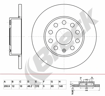 Brake Disc (BR 034 SA100)