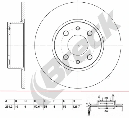 Brake Disc (BR 033 SA100)