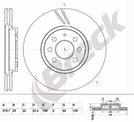 Brake Disc (BR 311 VA100)