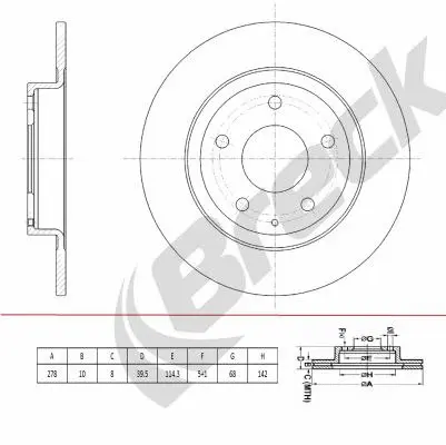 Brake Disc (BR 079 SA100)
