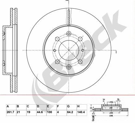 Brake Disc (BR 320 VA100)