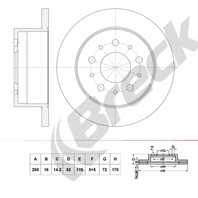 Brake Disc (BR 075 SA100)