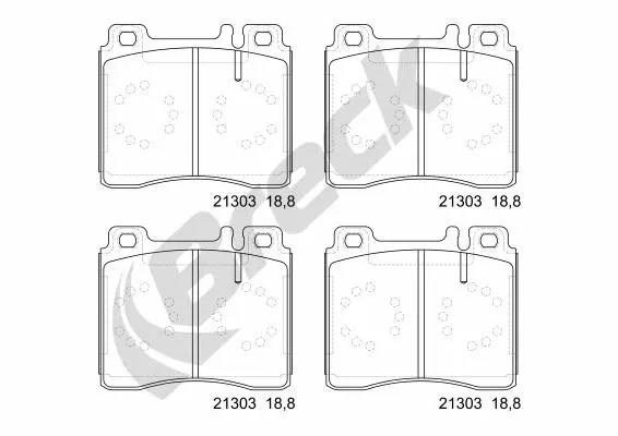 Brake Pad Set, disc brake (21303 00 703 20)