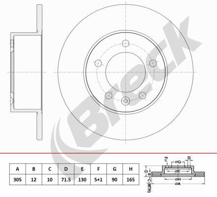 Brake Disc (BR 083 SA100)