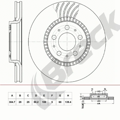 Brake Disc (BR 402 VA100)