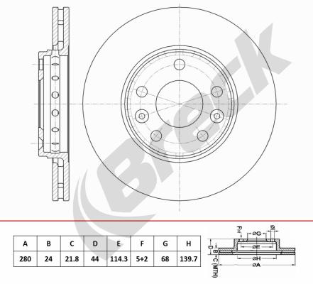 Brake Disc (BR 453 VA100)
