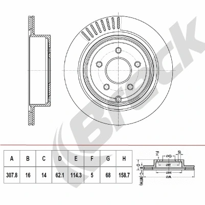 Brake Disc (BR 421 VH100)