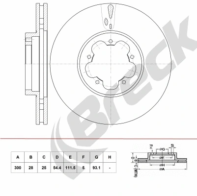 Brake Disc (BR 393 VA100)