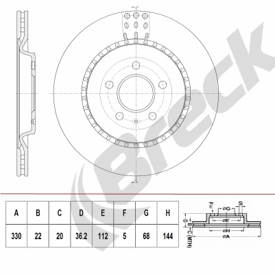 Brake Disc (BR 413 VH100)