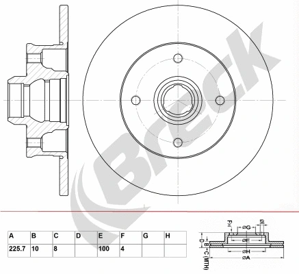 Brake Disc (BR 050 SA100)