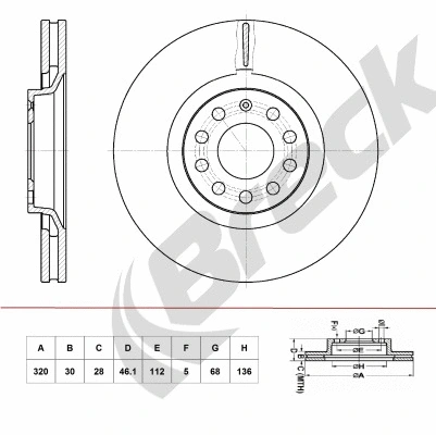Brake Disc (BR 390 VA100)