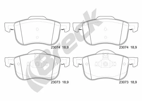 Brake Pad Set, disc brake (23073 00 703 00)