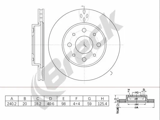 Brake Disc (BR 449 VA100)