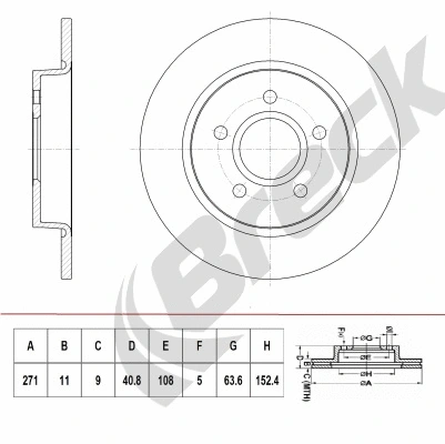 Brake Disc (BR 068 SA100)