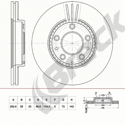 Brake Disc (BR 403 VA100)