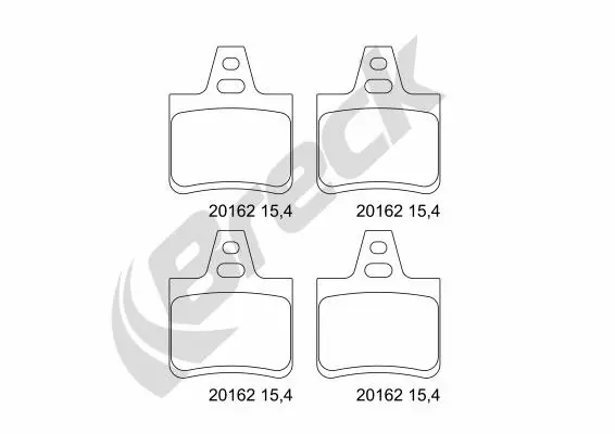 Brake Pad Set, disc brake (20162 00 704 00)