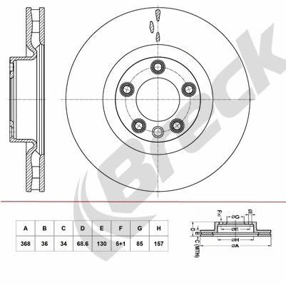 Brake Disc (BR 427 VH100)