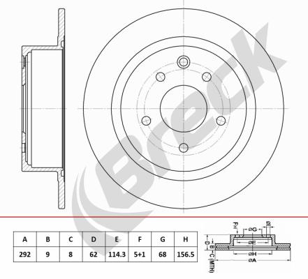 Brake Disc (BR 085 SA100)