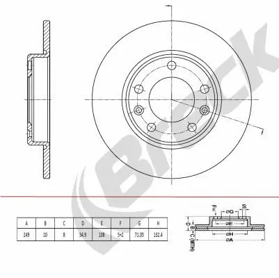 Brake Disc (BR 081 SA100)