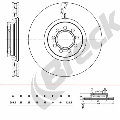 Brake Disc (BR 395 VA100)
