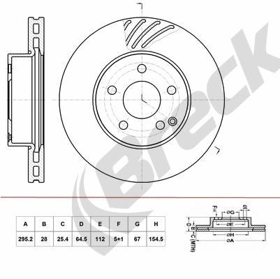 Brake Disc (BR 429 VH100)