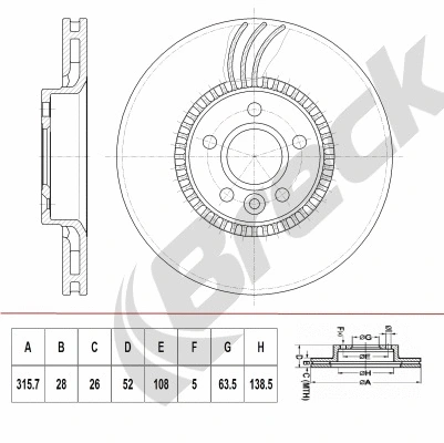 Brake Disc (BR 418 VH100)