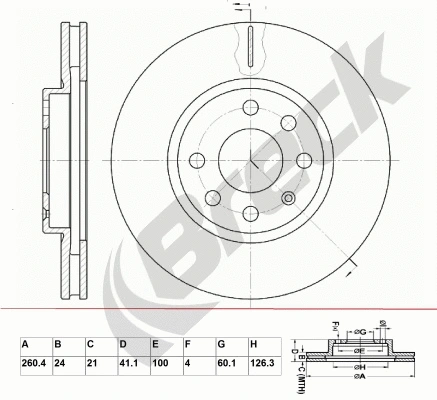Brake Disc (BR 341 VA100)