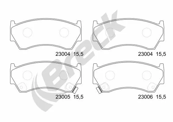 Brake Pad Set, disc brake (23004 00 701 10)