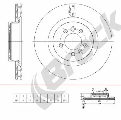 Brake Disc (BR 442 VH100)