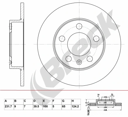 Brake Disc (BR 001 SA100)