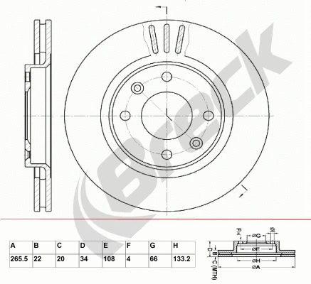 Brake Disc (BR 301 VA100)