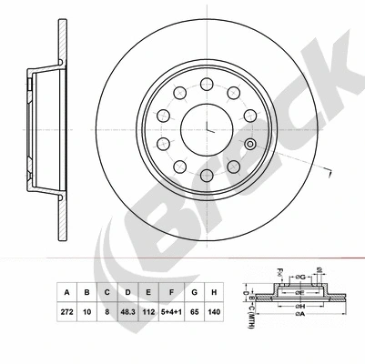Brake Disc (BR 071 SA100)