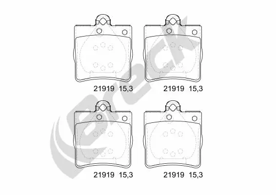 Brake Pad Set, disc brake (21919 00 702 00)