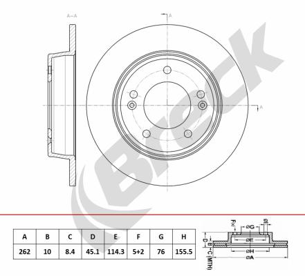 Brake Disc (BR 084 SA100)