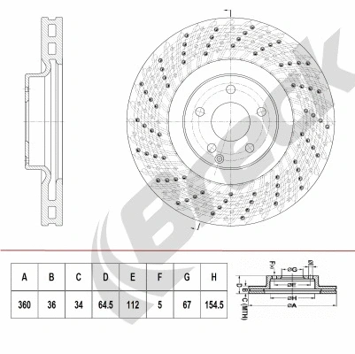 Brake Disc (BR 423 VH100)