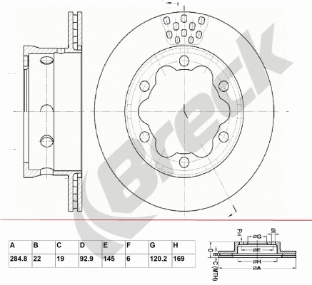 Brake Disc (BR 385 VA100)
