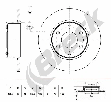 Brake Disc (BR 062 SA1A0)