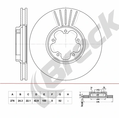 Brake Disc (BR 401 VA100)
