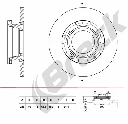 Brake Disc (BR 074 SA100)